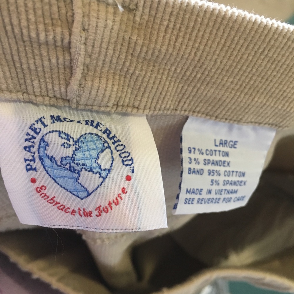 Large Planet Motherhood Beige Maternity Pants - Picture 7 of 7